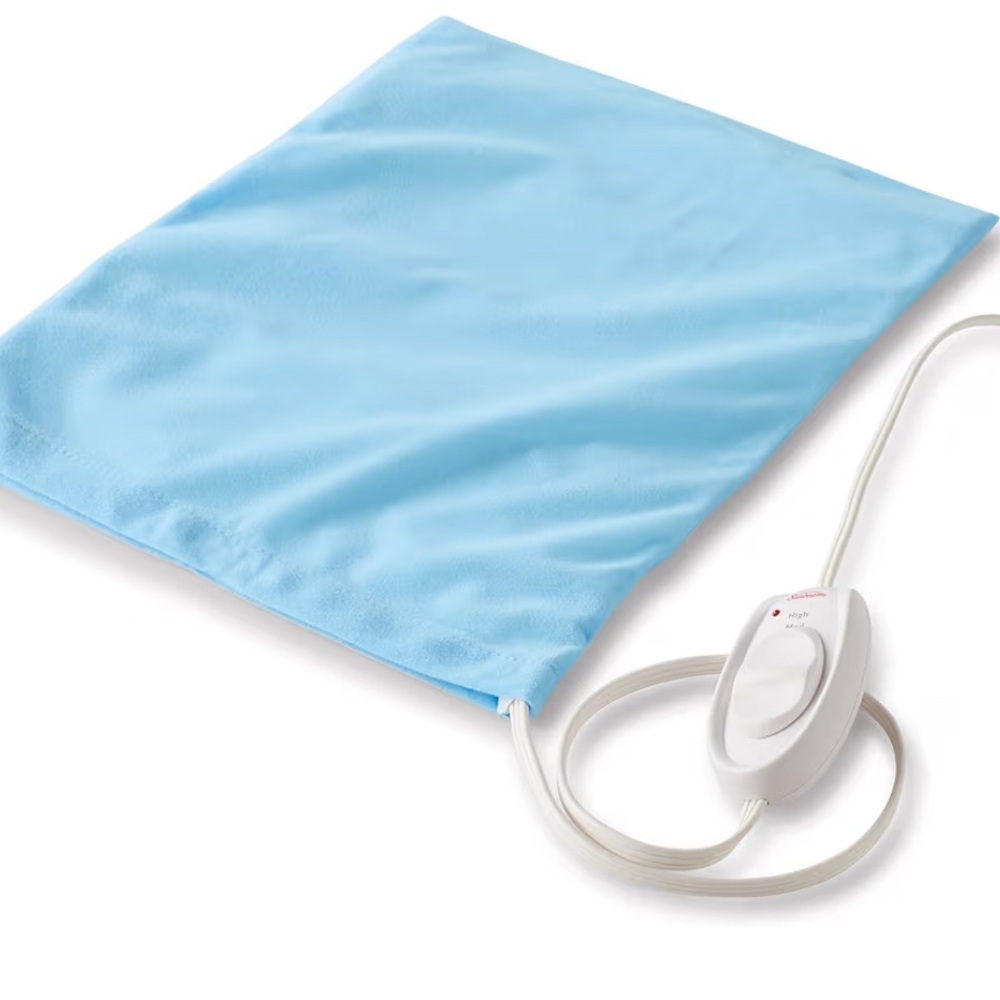 Sunbeam Standard Heating Pad with Blue Cover NEW!